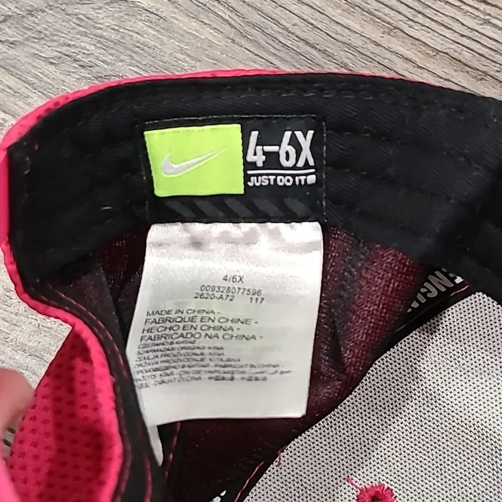 Nike Pink Baseball Hat Size 4-6X